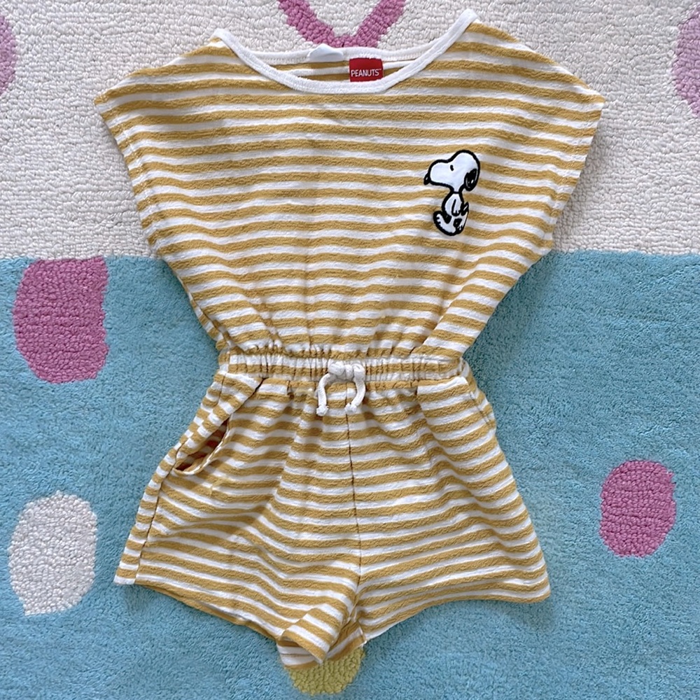 Zara girls Snoopy romper/swim cover up.